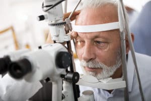 Doctor Checking Patient's Eyes for Glaucoma